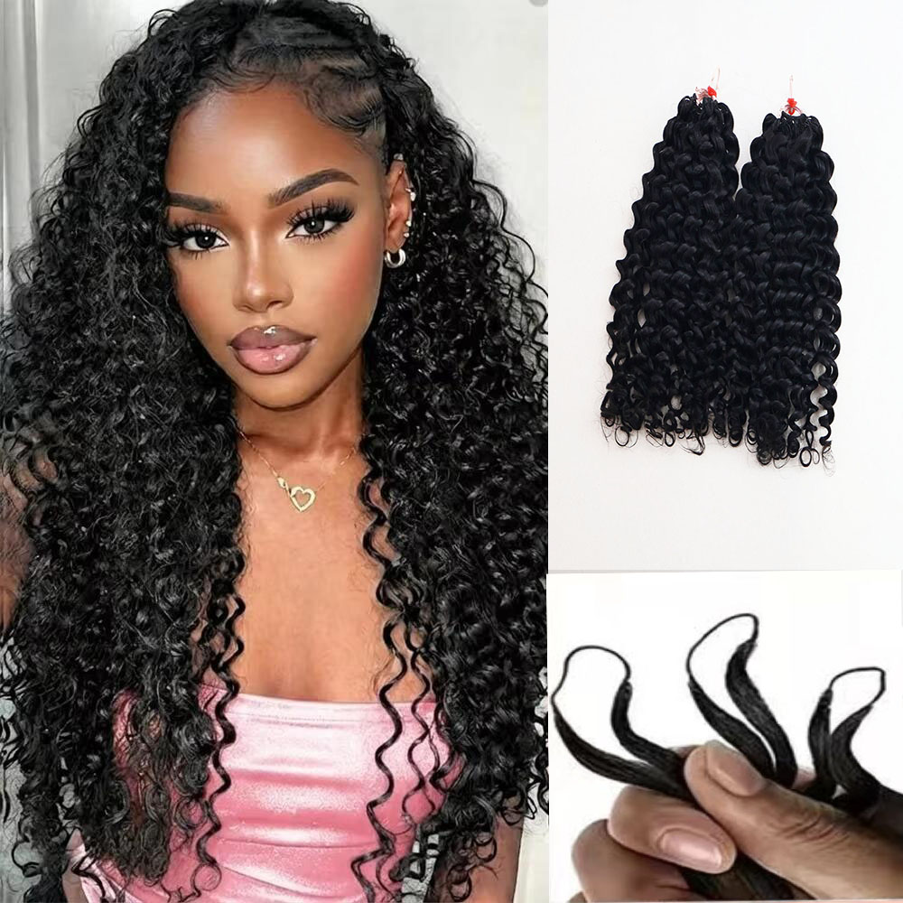 Hair Bundles - Sıçrayan Kıvırcık İnsan Saçı Demetleri, %100