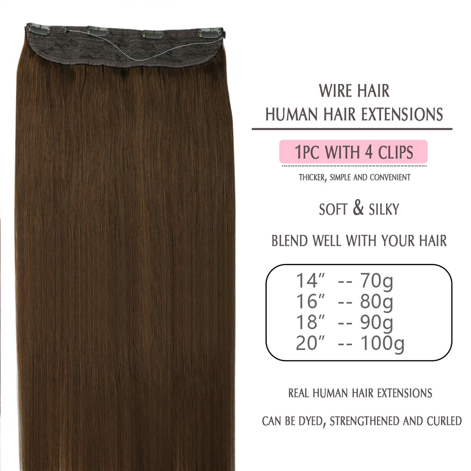 Görünmez Halo Saç Uzatmaları G - Seamless Clip In Hair Extensions Human Hair incelemesi ve fiyatı