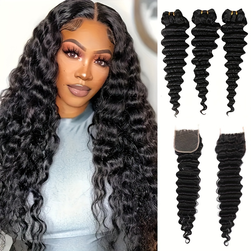 Brezilya Derin Dalgalı Saç Dan - Deep Wave 3 Bundles With Closure incelemesi ve fiyatı