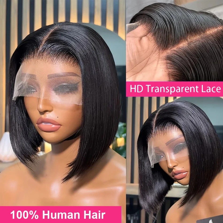 Bob Peruk, İnsan Saçı, Kısa, D - Glueless Wear And Go Human Hair Wig incelemesi ve fiyatı