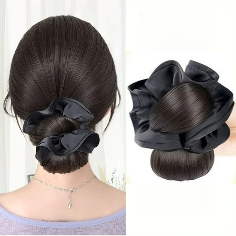 Yeni Sentetik Saten Saç Tokası - Claw Clip Messy Bun Hair Piece incelemesi ve fiyatı