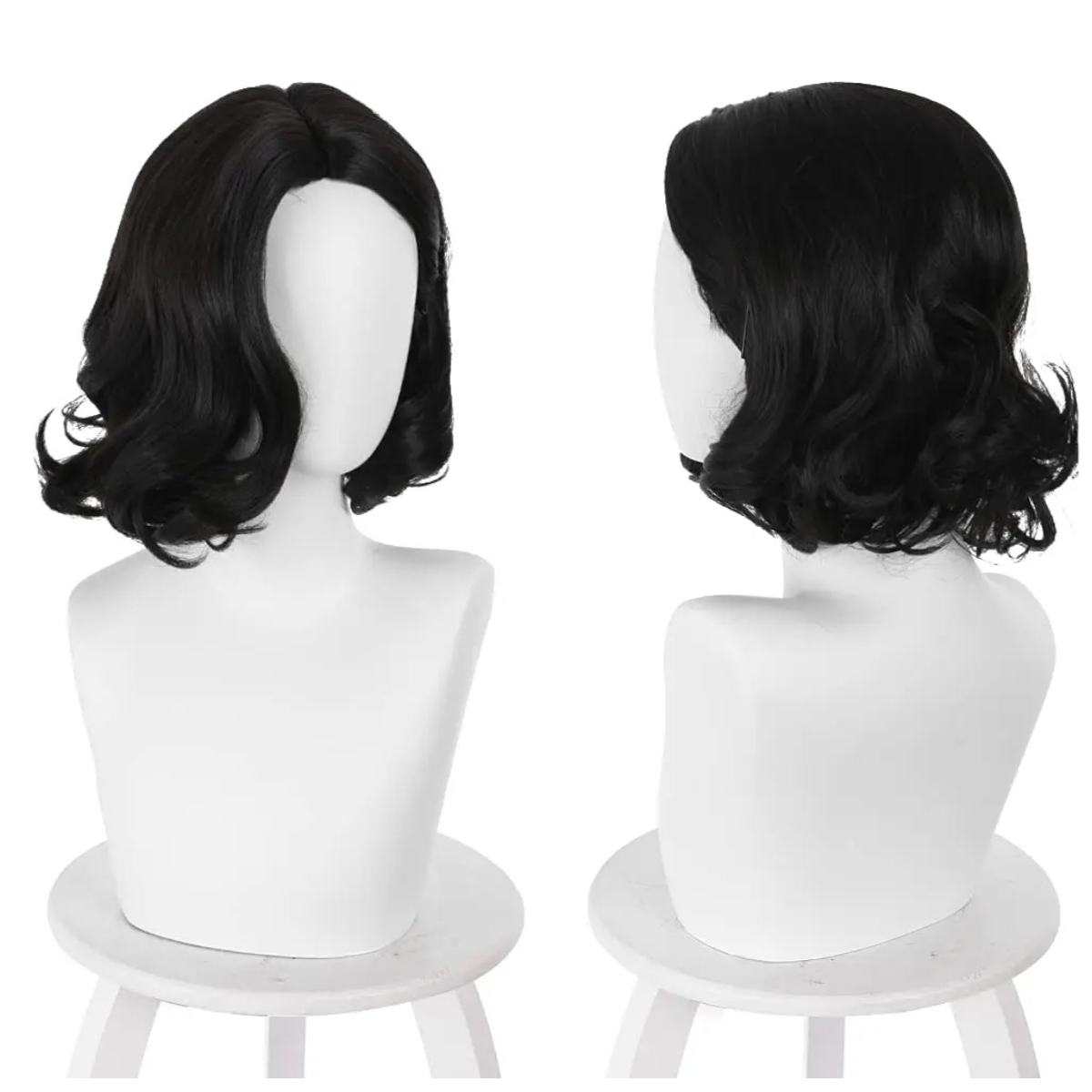 Siyah Kısa Bob Dalgalı Ortadan - Synthetic Braided Wigs For Black Women incelemesi ve fiyatı